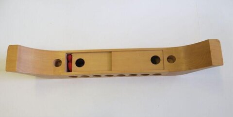 Curved Solid Wood Cribbage Board