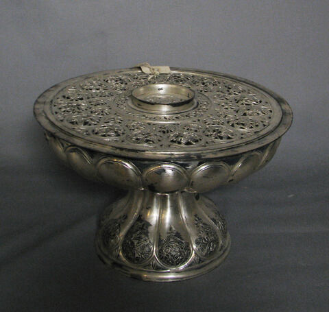 Vintage Silver Pierced Footed Bowl