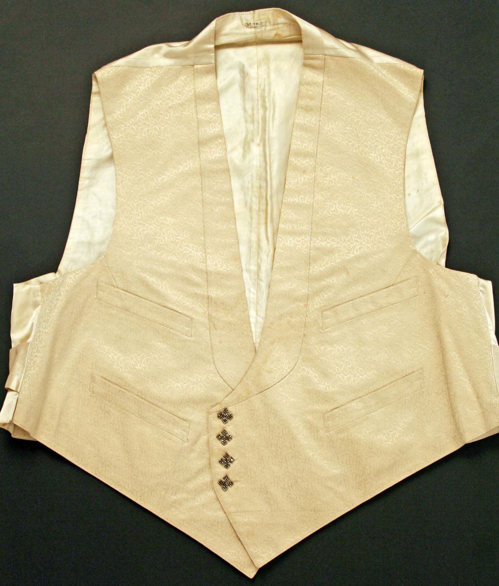 Vintage Light Beige Waistcoat