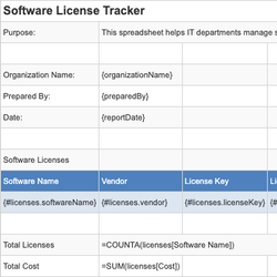 Software License Tracker