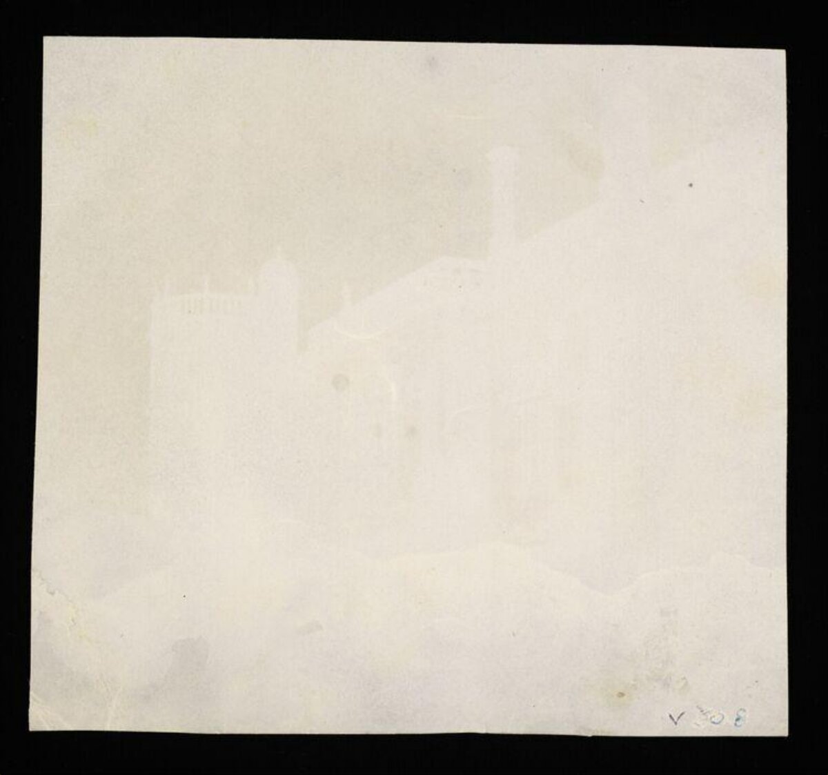 Back of Blank Aged Paper
