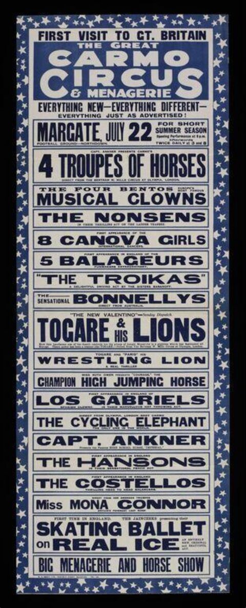 Vintage Carmo Circus Poster