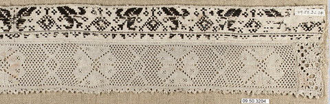 Antique Handmade Lace Textile Border