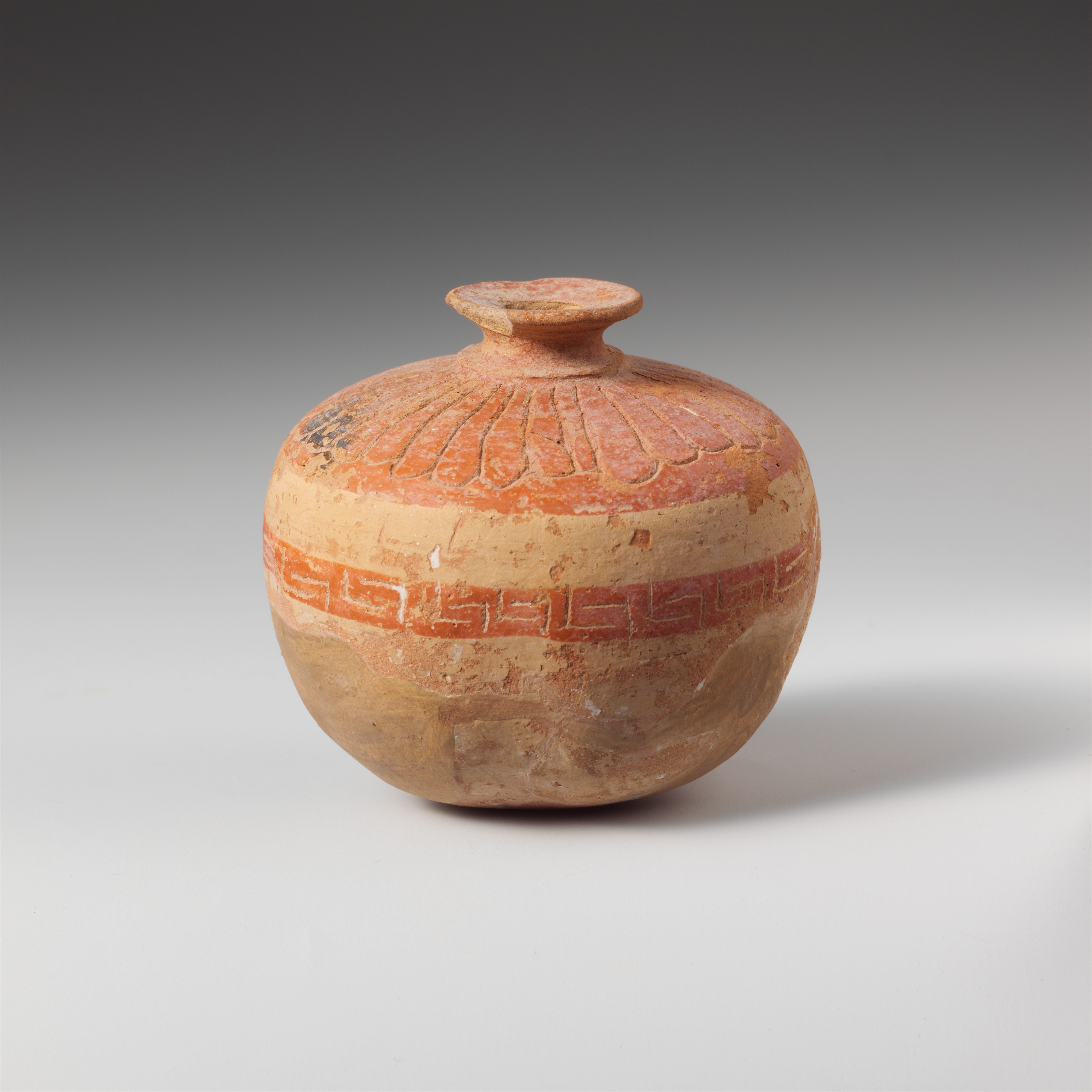 Ancient Painted Pottery Jar