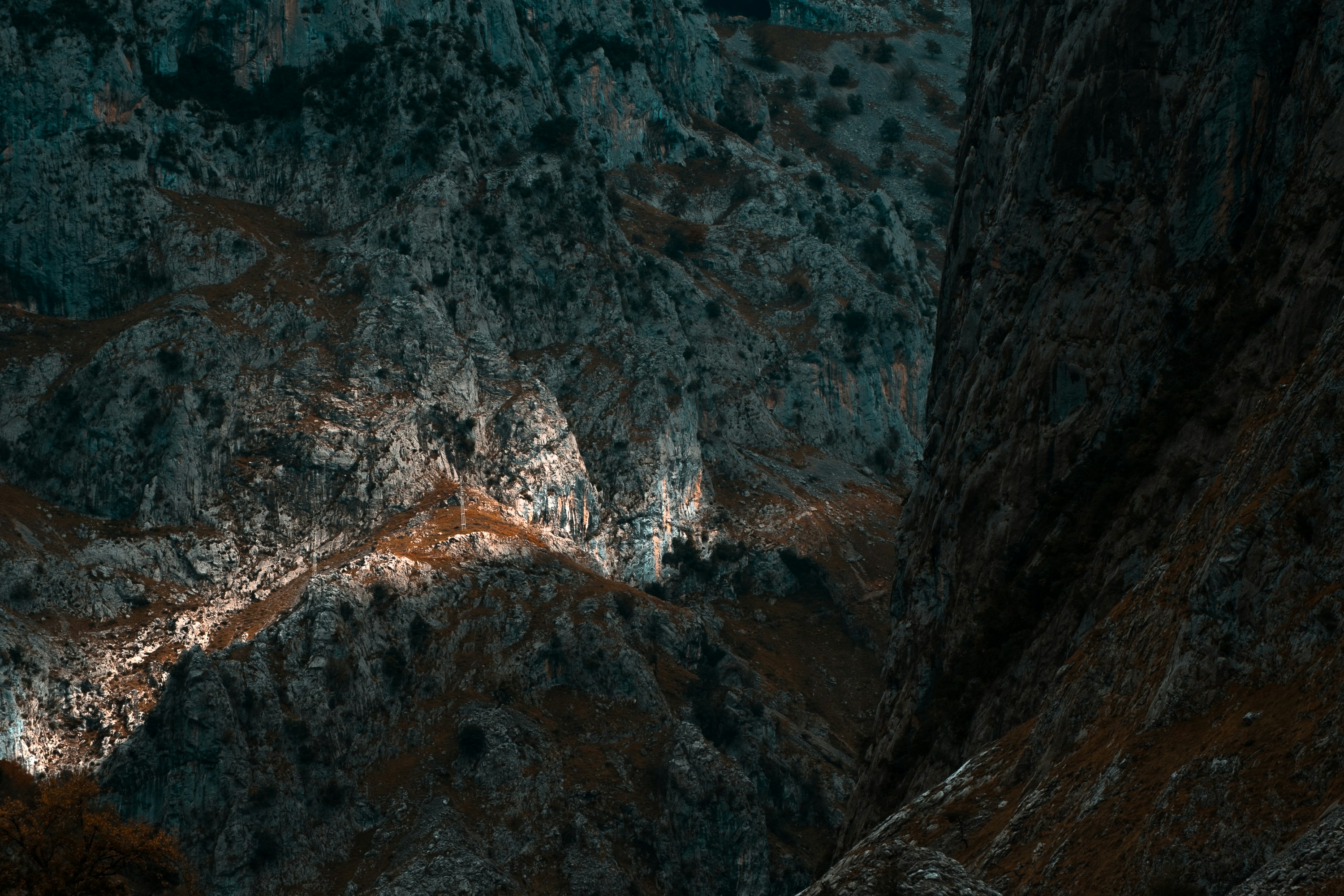 Steep Rocky Mountain Gorge