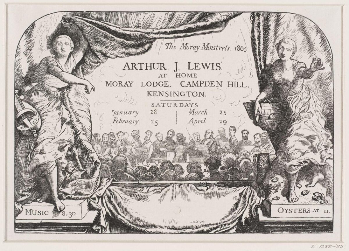 1865 Moray Minstrels Event Invitation