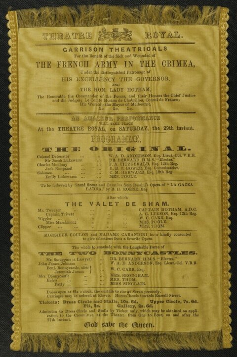 Vintage Theatre Royal Charity Playbill