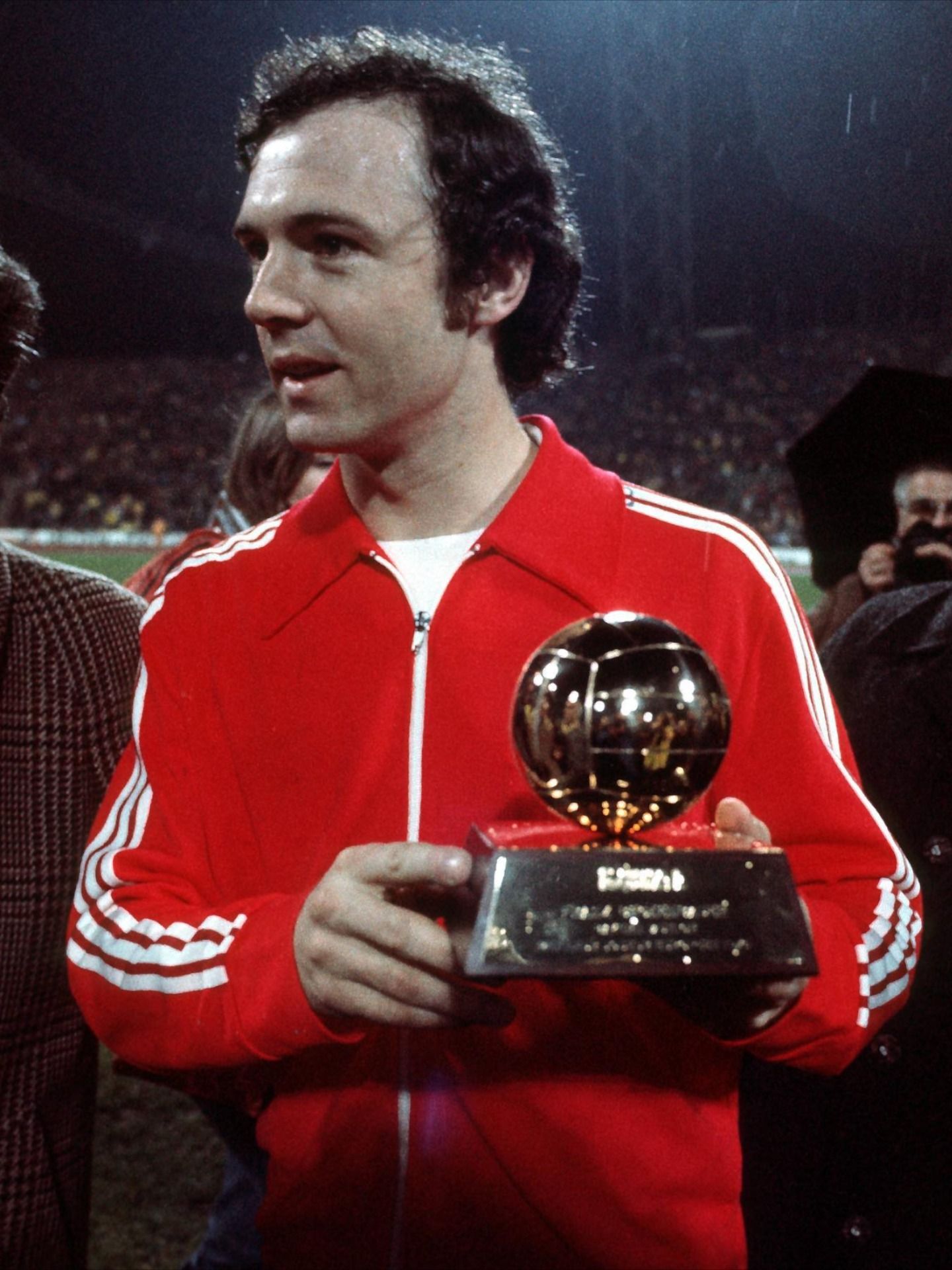 Franz Beckenbauer with Ballon d'Or Trophy