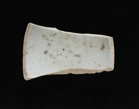White Ancient Porcelain Shard Specimen