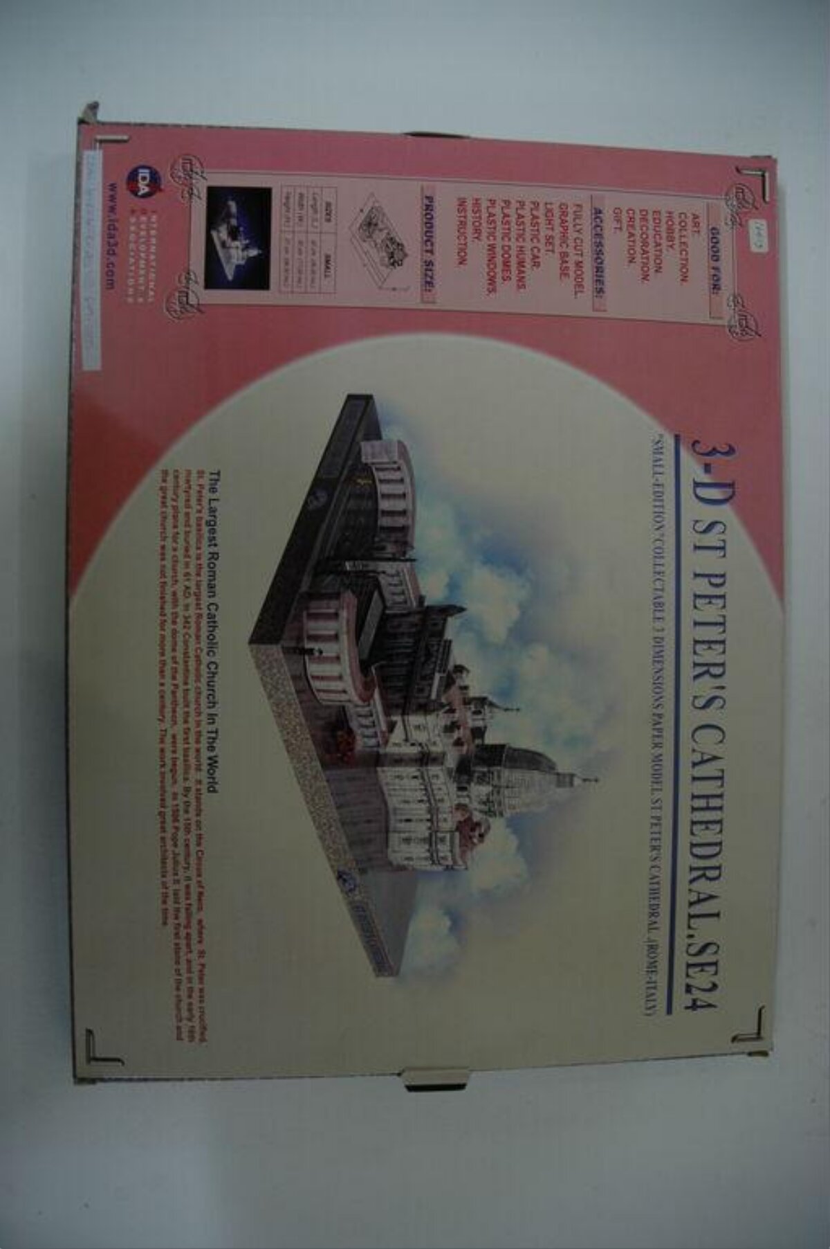 3D St Peter's Cathedral Model Box