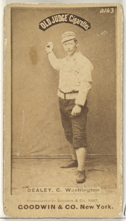 1887 Dealey Baseball Cigarette Card