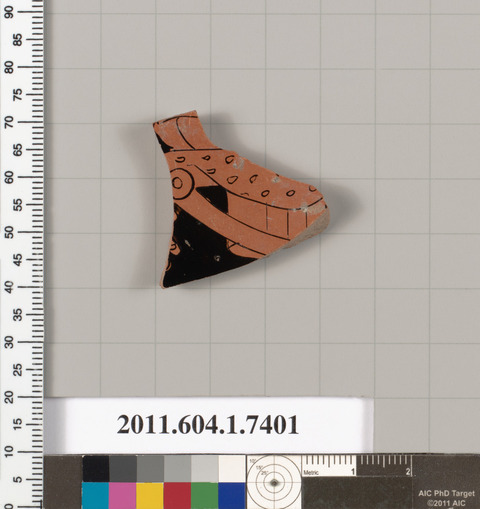 Ancient Painted Pottery Fragment