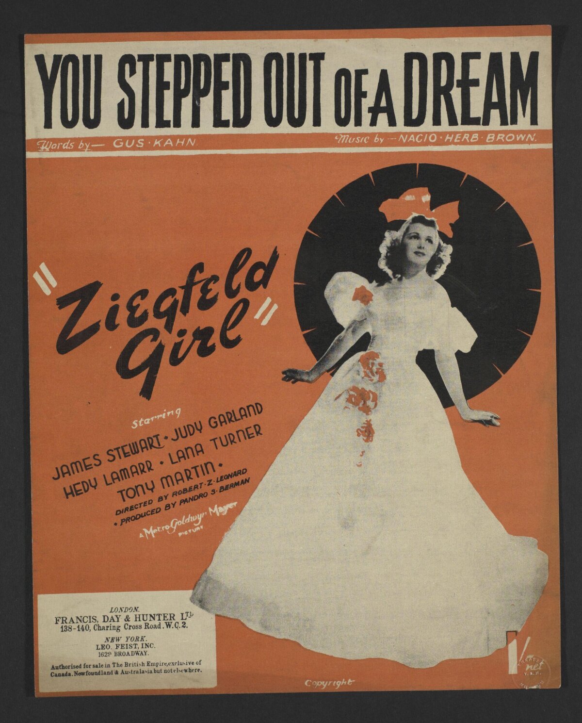 You Stepped Out of a Dream Sheet Music Cover