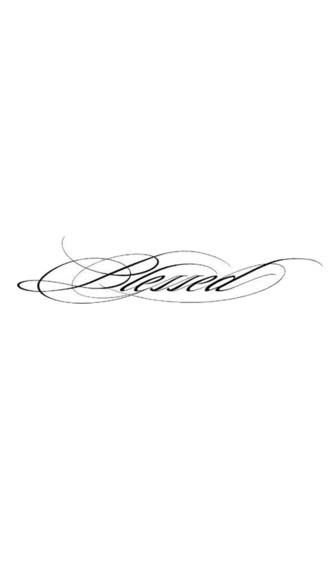 Elegant Calligraphy of Blessed