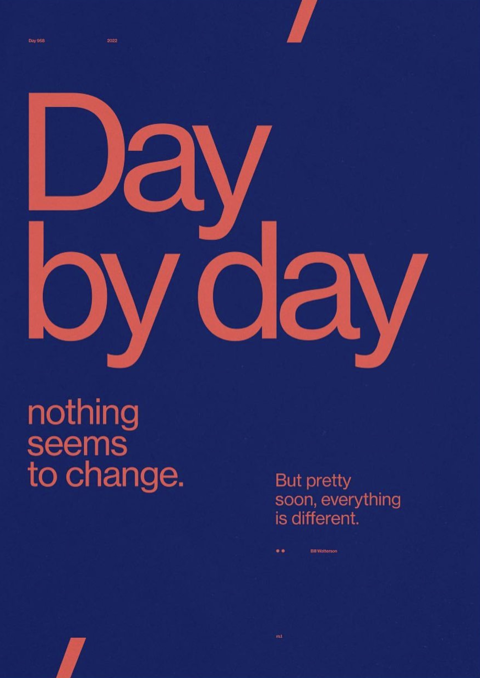 Day by Day Inspirational Quote Poster