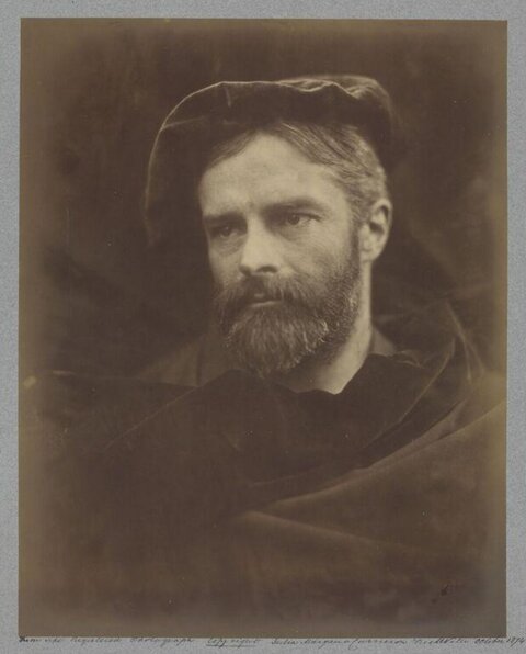 Vintage Sepia Portrait of Bearded Man