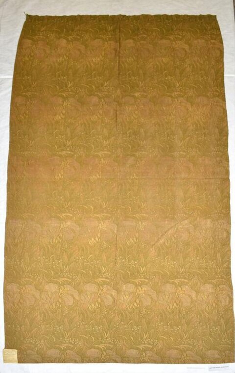 Antique Ochre Patterned Textile