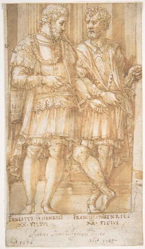 Sketch of Two Renaissance Noblemen