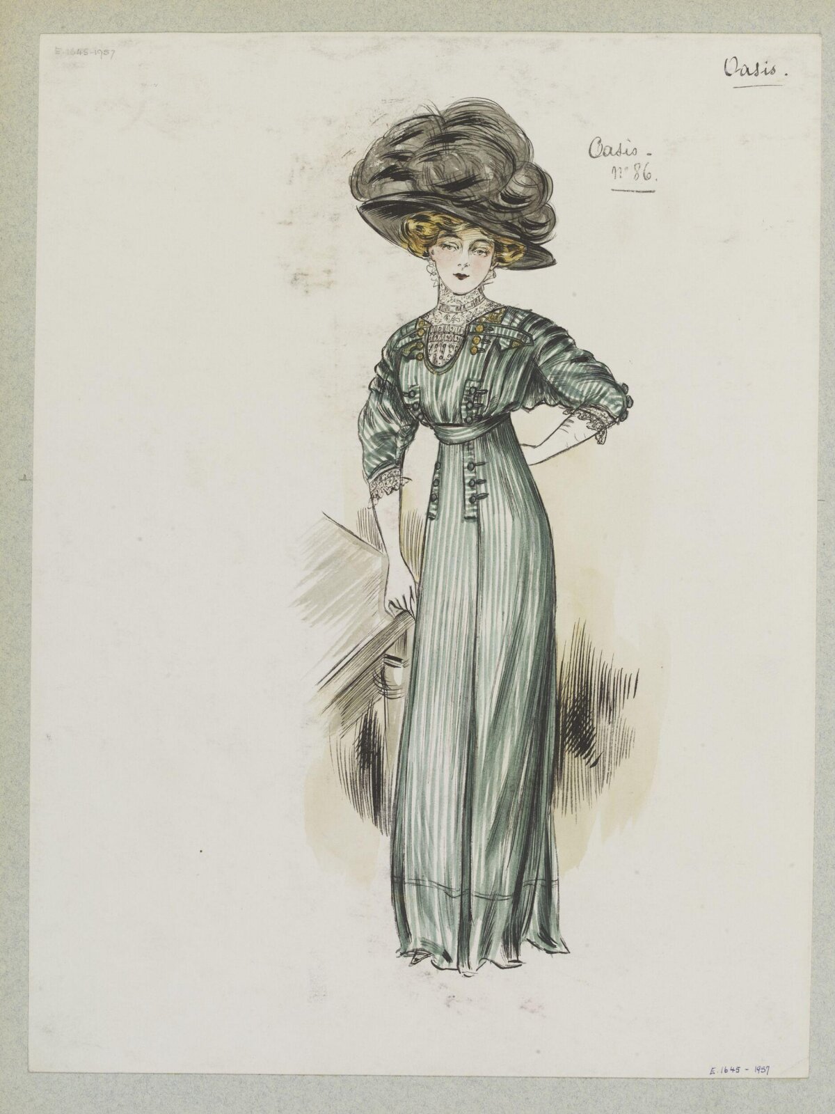 Edwardian Women's Fashion Sketch