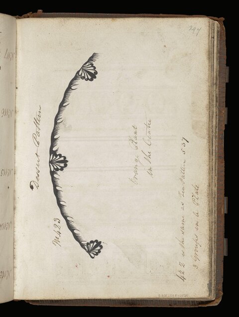 Antique Dessert Pattern Sketch