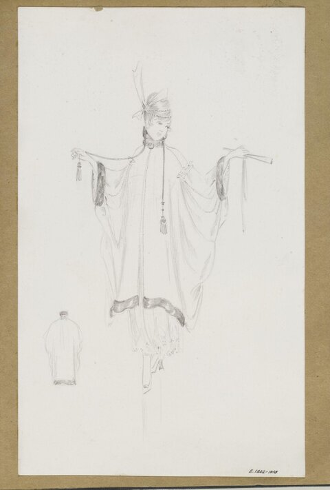 Woman Costume Design Pencil Sketch