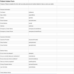 Patient Intake Form