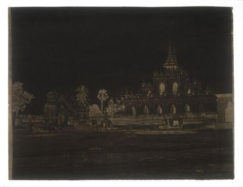 Old Photo of Ancient Buddhist Temple
