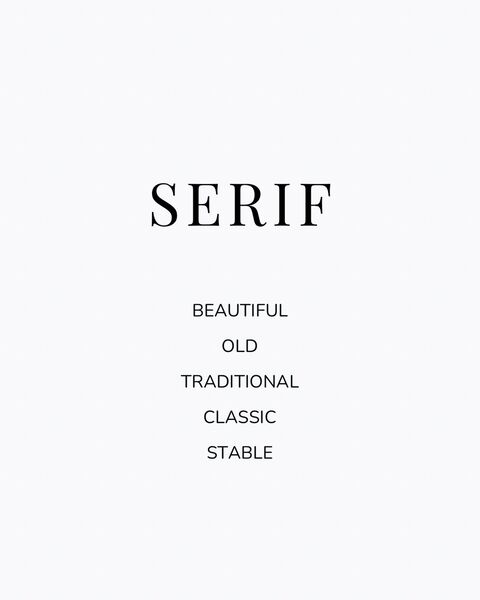Serif Font Characteristics Overview