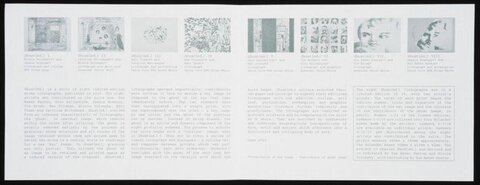 Untitled 1 Lithograph Suite Catalogue Page