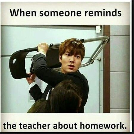 Homework Reminder Reaction Meme