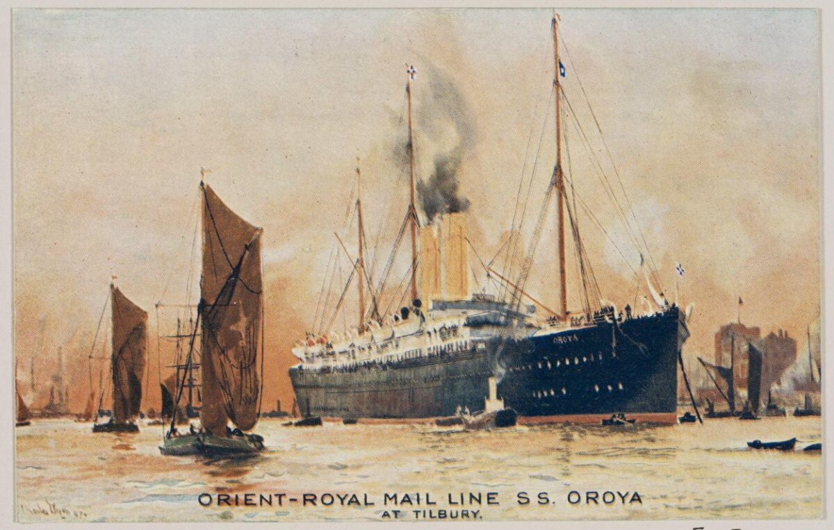 SS Oroya at Tilbury