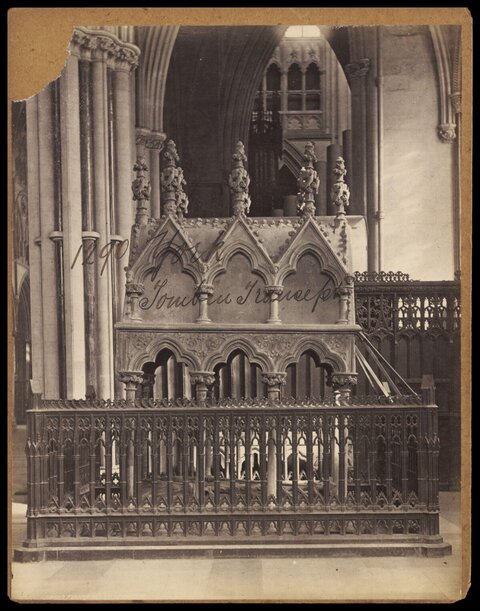 Gothic Tomb in York Cathedral Transept