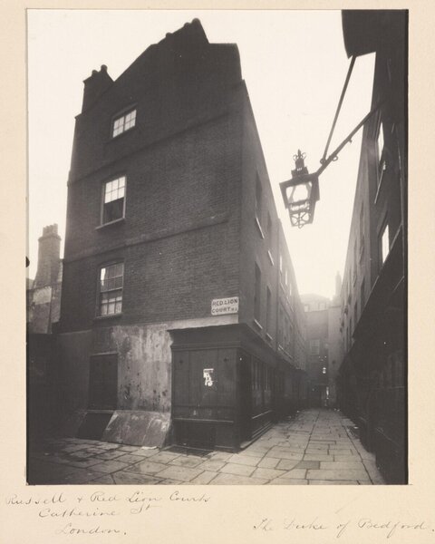 Vintage Red Lion Court London Alley
