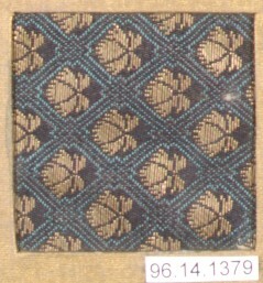 Lattice Floral Pattern Woven Textile