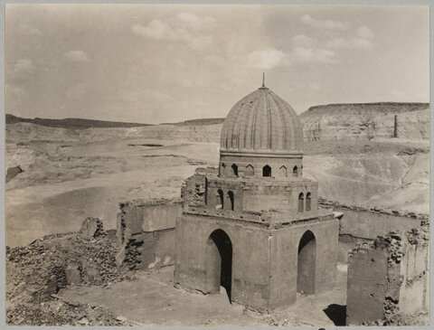 Ancient Domed Mausoleum in Desert