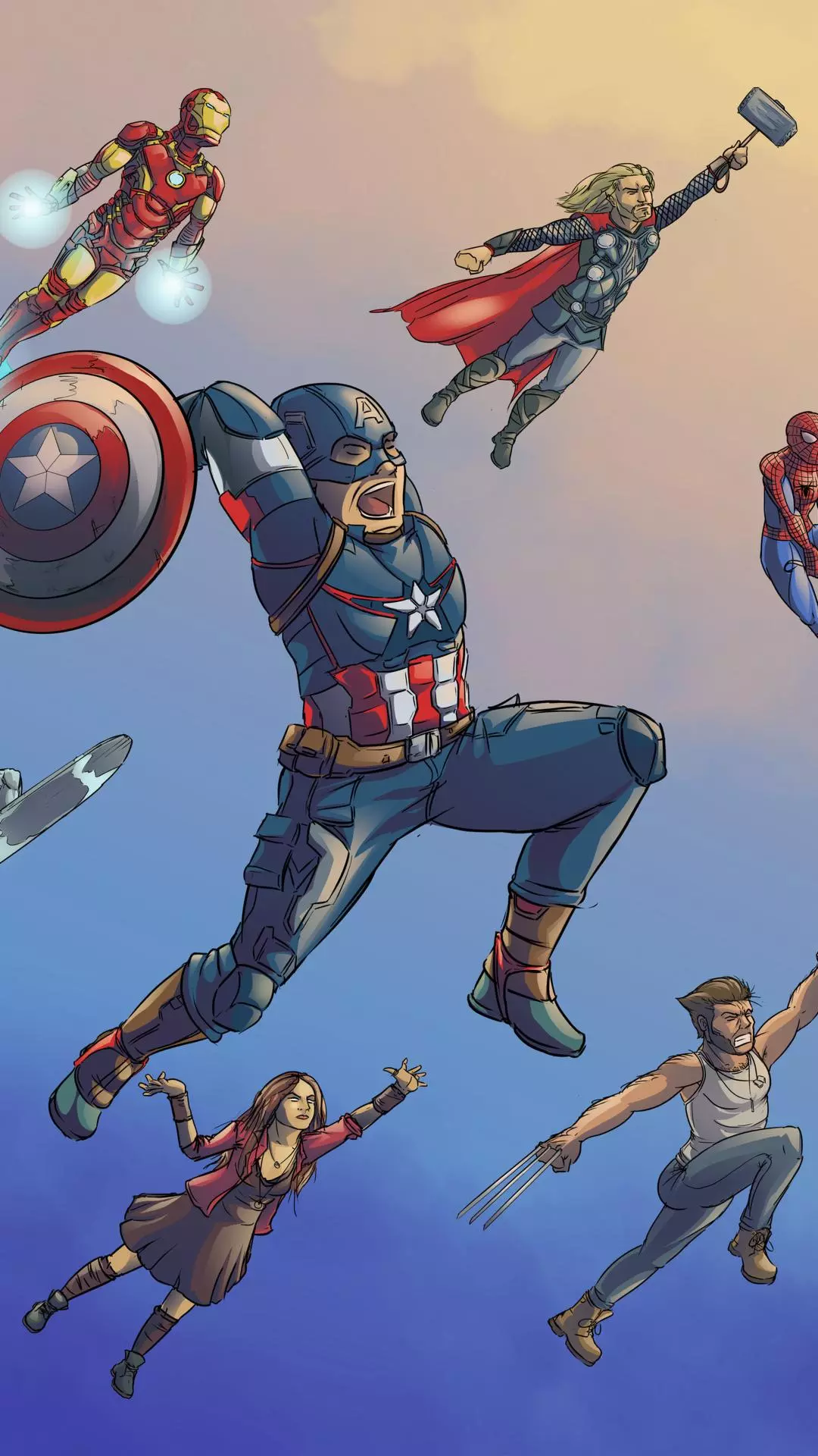 Marvel Superheroes In Action