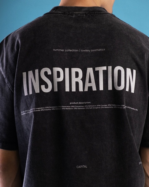 Black Inspiration Print Graphic T-Shirt