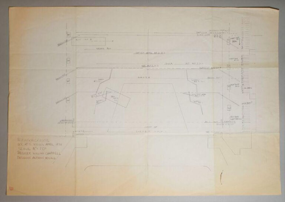 Hand-drawn Excavation Architectural Drawing