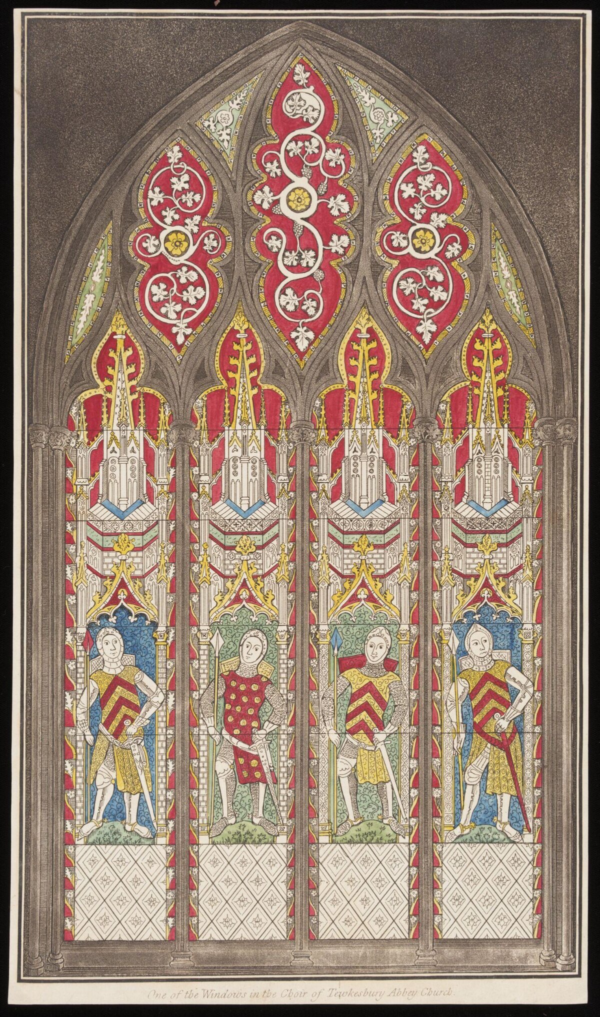 Tewkesbury Abbey Choir Stained Glass Window