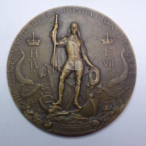 Quebec Founding Centenary Commemorative Medal
