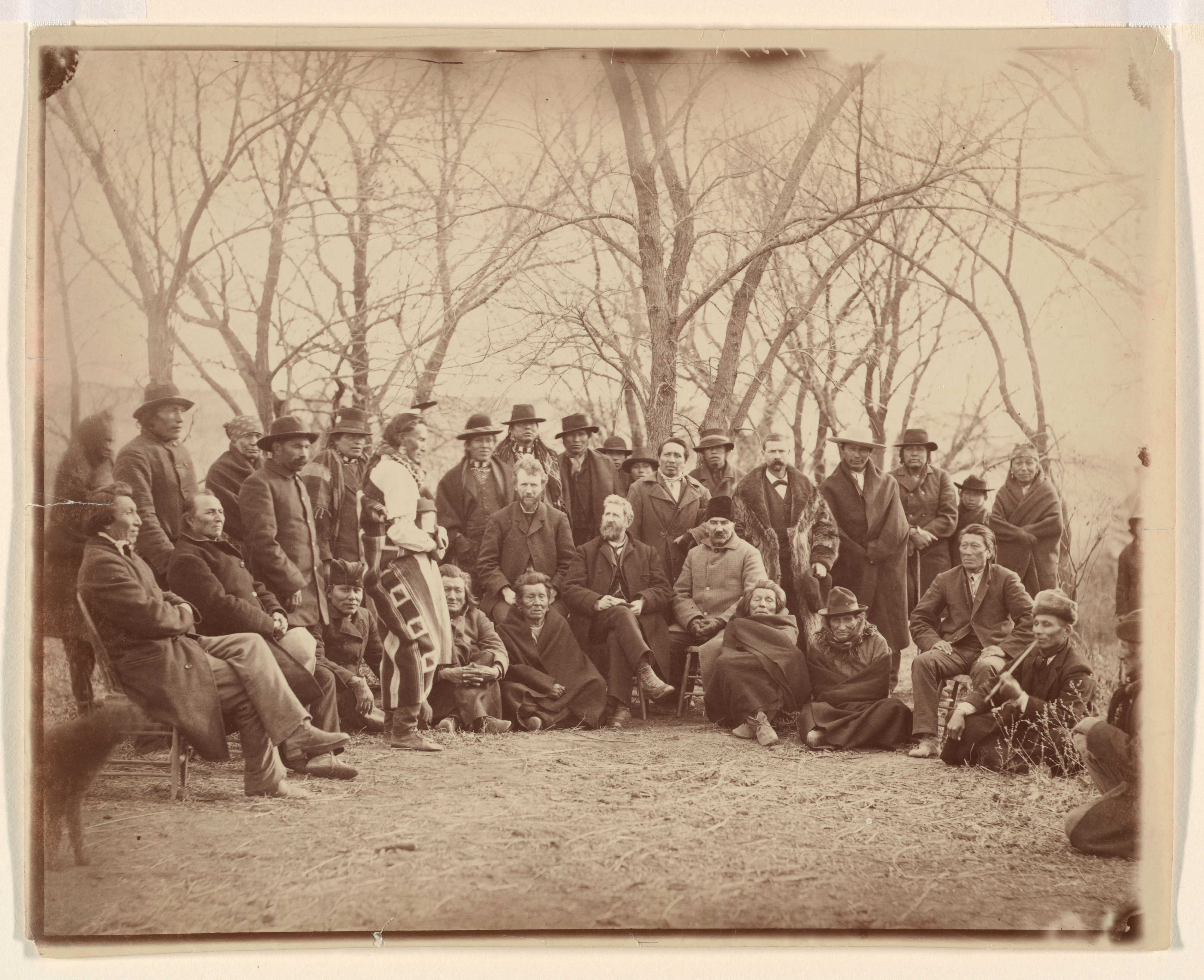 Vintage Group Photo of Native and Non-Native Delegates