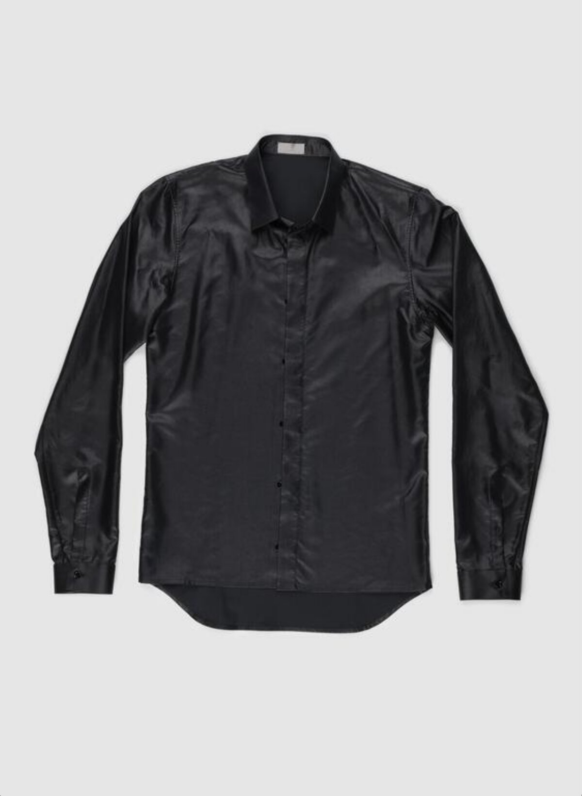 Black Long Sleeve Button-up Shirt