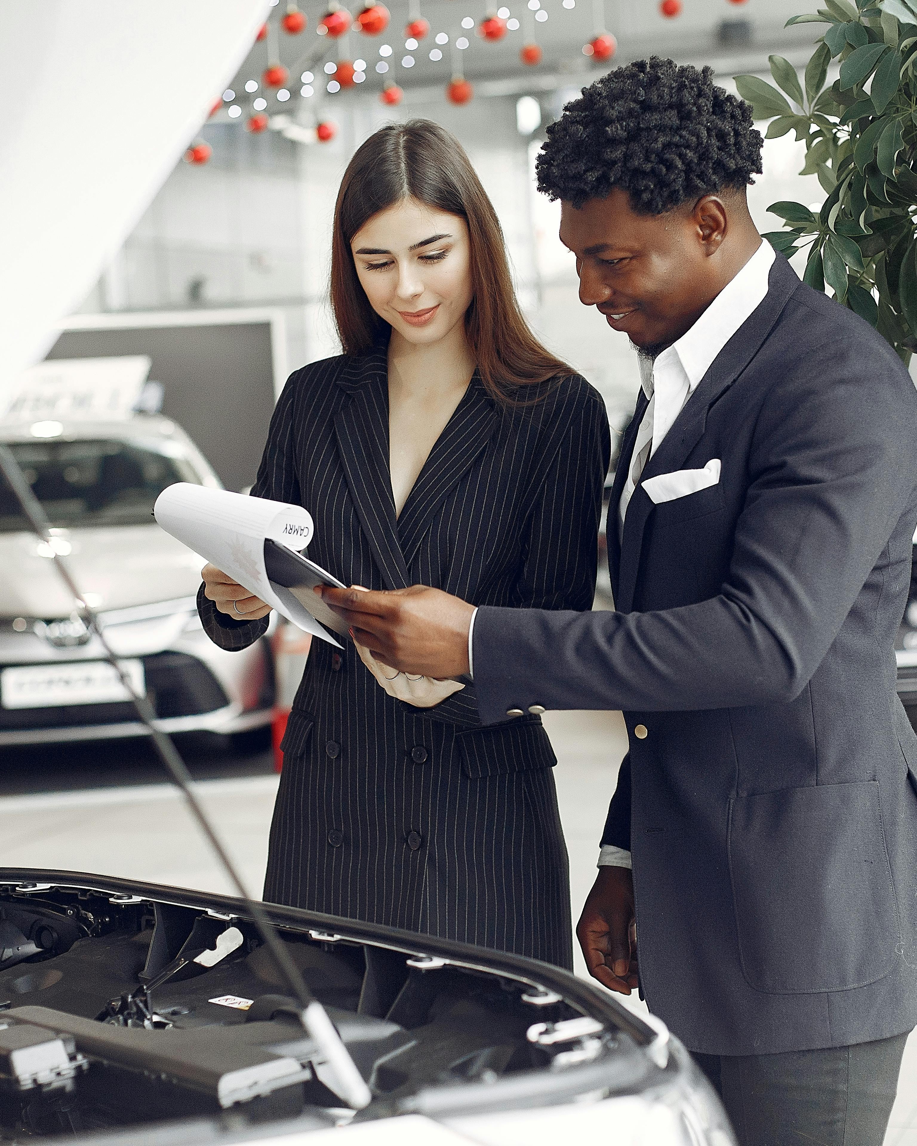 Car Sales Consultation at Dealership