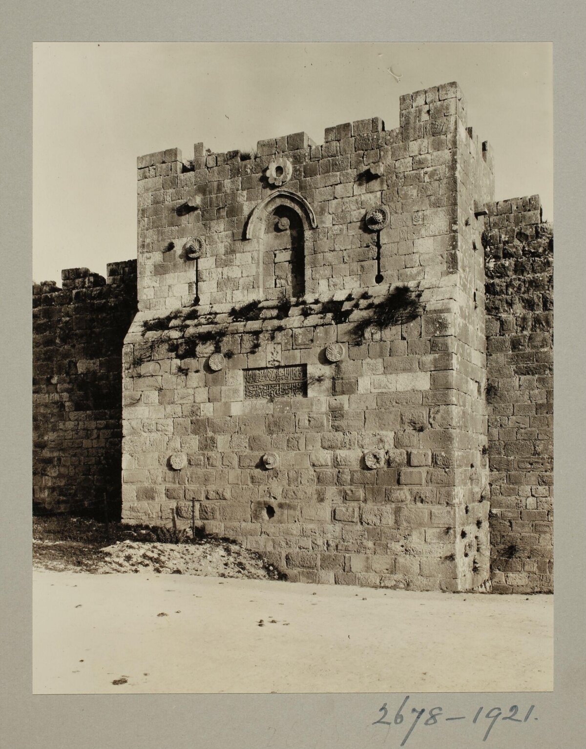 Ancient Fortress Tower on City Wall