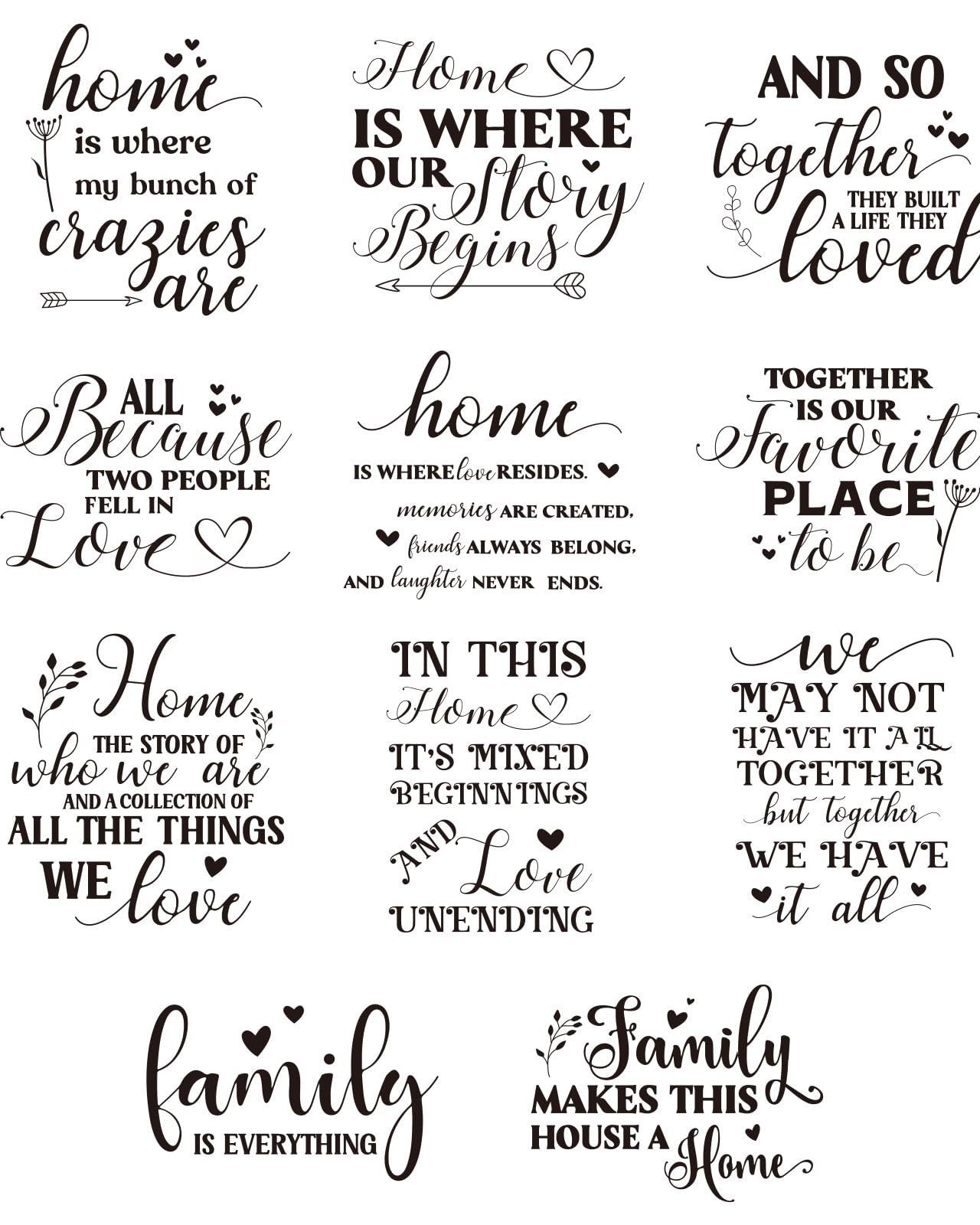 Home and Family Quote Collection