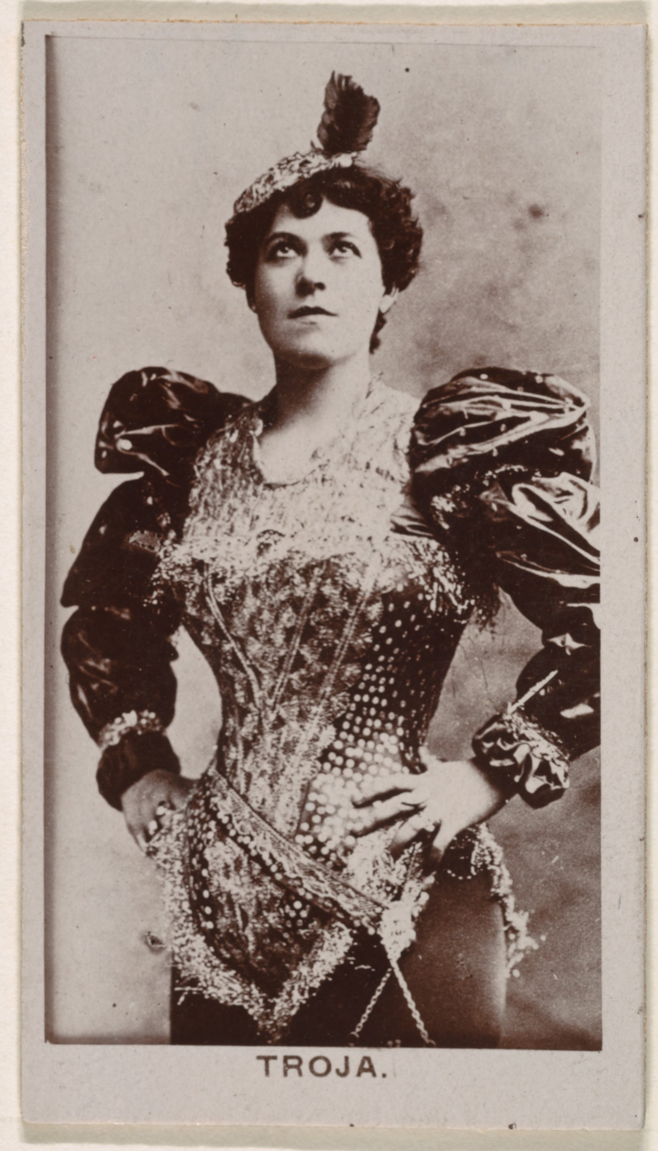 Vintage Portrait of Performer Troja