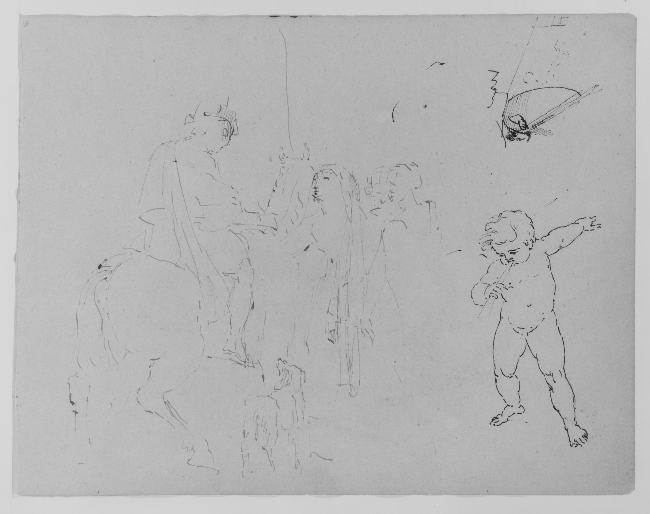 Figure Studies Ink Sketch