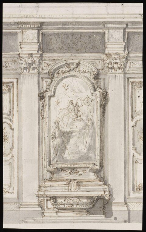 Ornate Altar Design Sketch