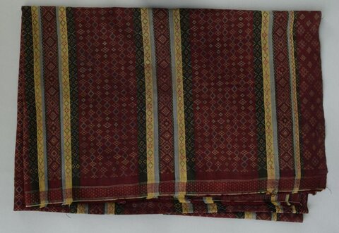 Folded Traditional Geometric Pattern Textile