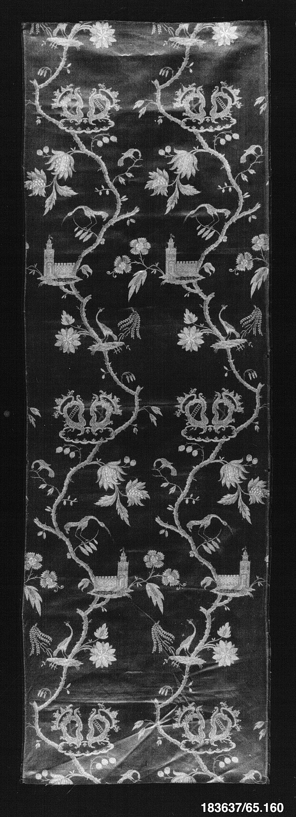 Antique Ornate Patterned Woven Textile